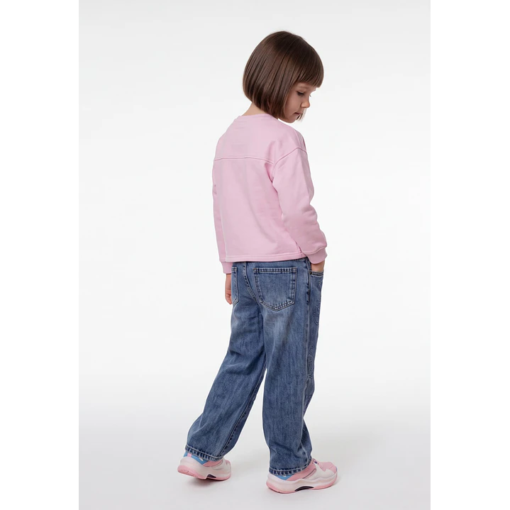 Polerón Oso Niña Rosado 2