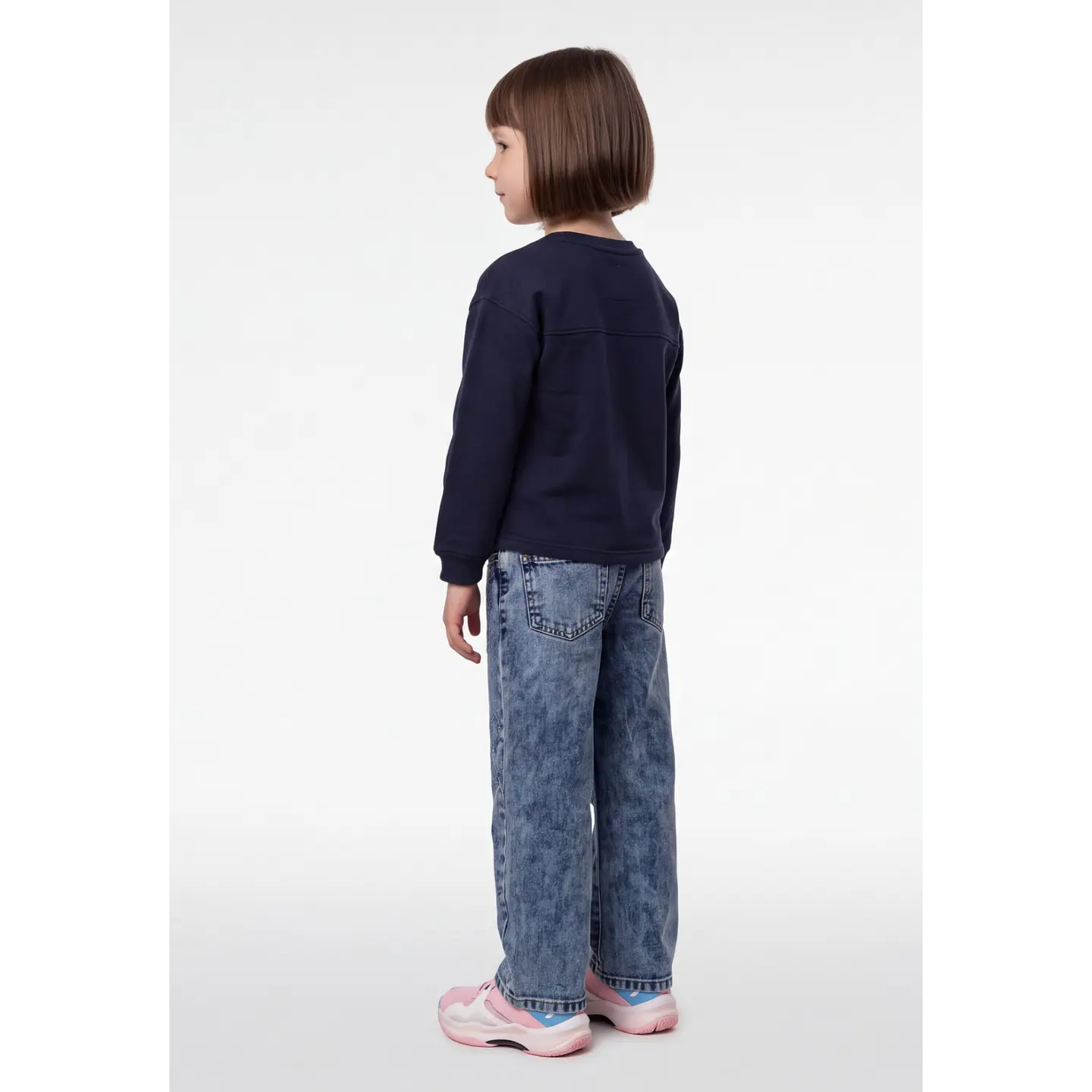 Polerón League Niña Azul 2