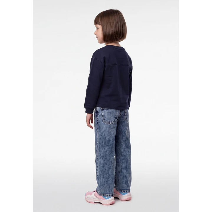 Polerón League Niña Azul 2