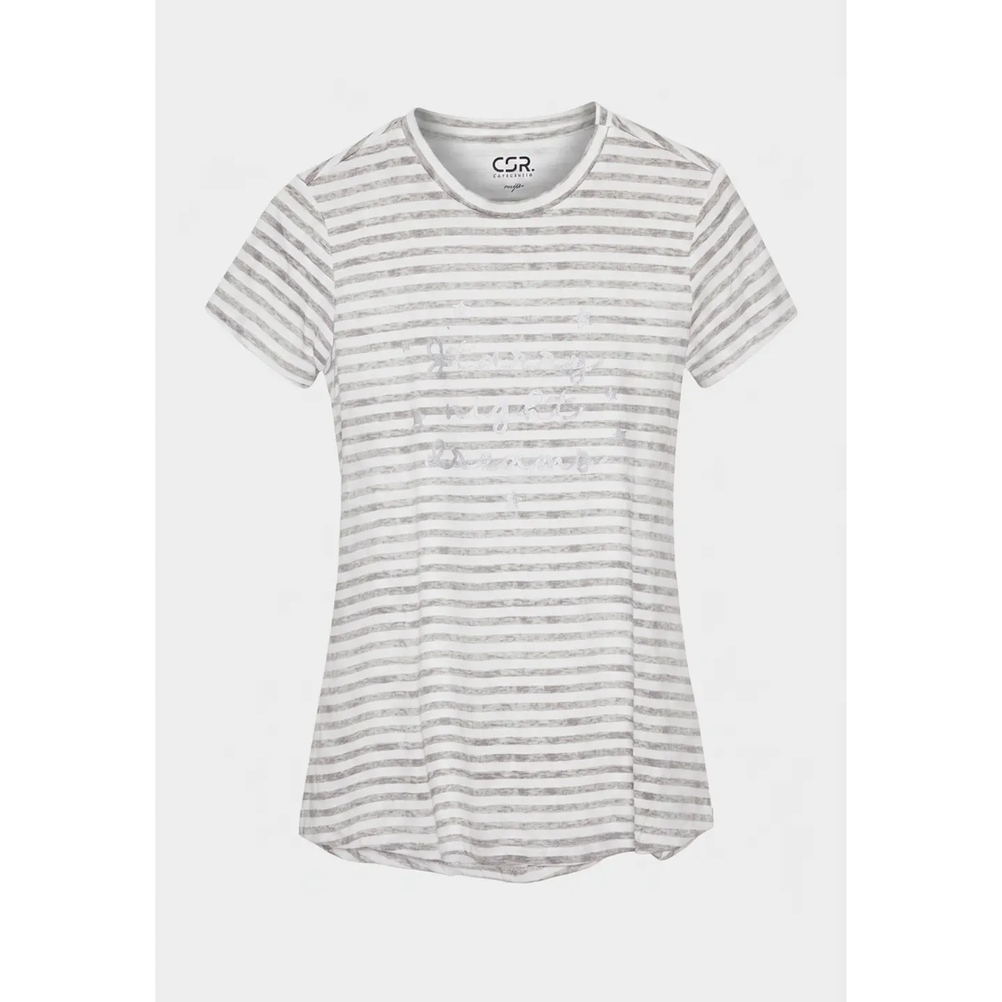 Camisola Mujer Rayas Gris 1