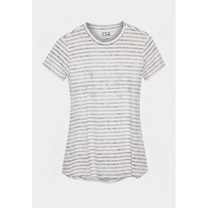 Camisola Mujer Rayas Gris 1
