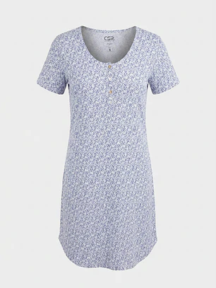 Pijama Clasico Mujer Celeste