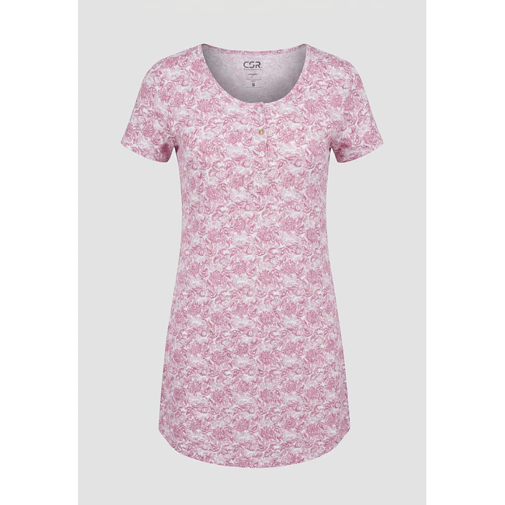 Pijama Clasico Mujer Rosado 1