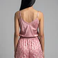 Pijama Corto Satin Mujer Rosado - Miniatura 2