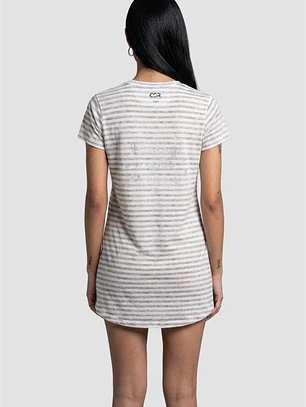 Camisola Mujer Rayas Gris