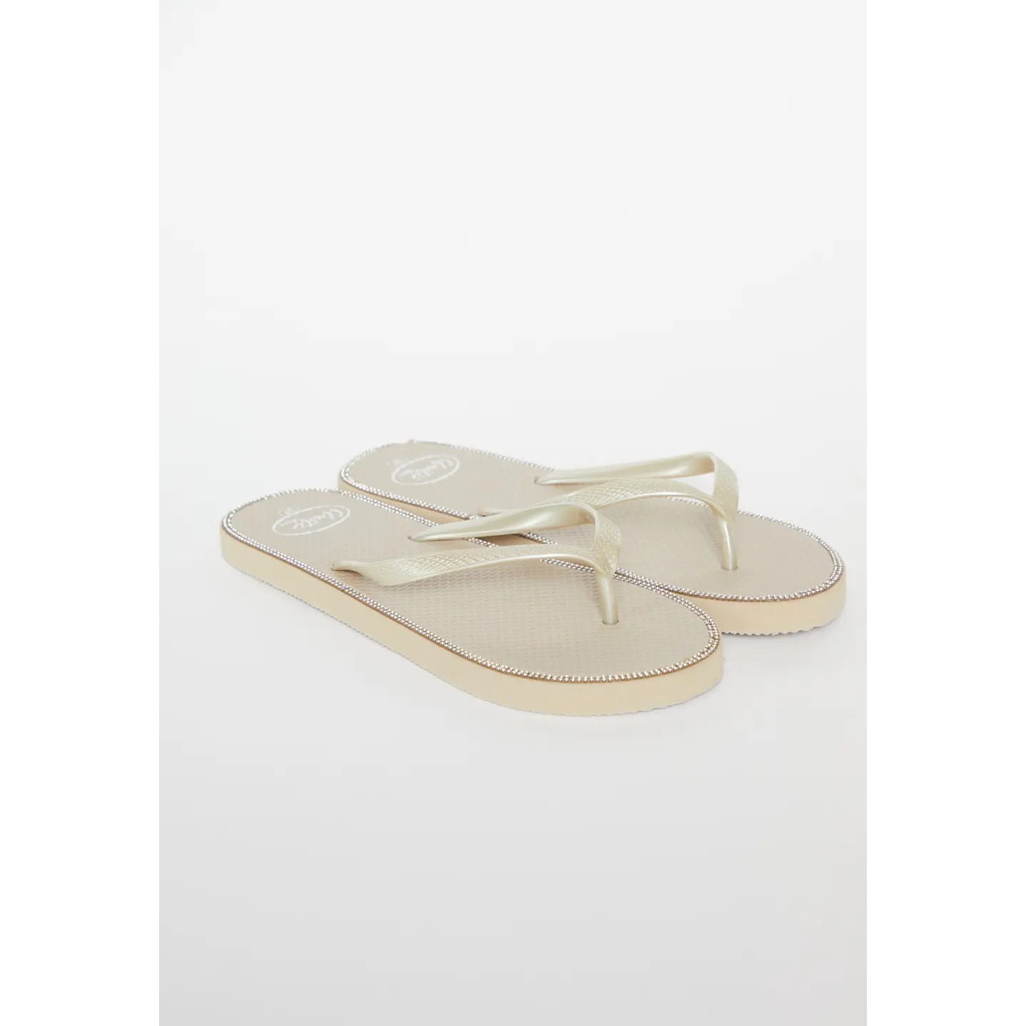 Hawaiana Brillos Mujer Beige 1