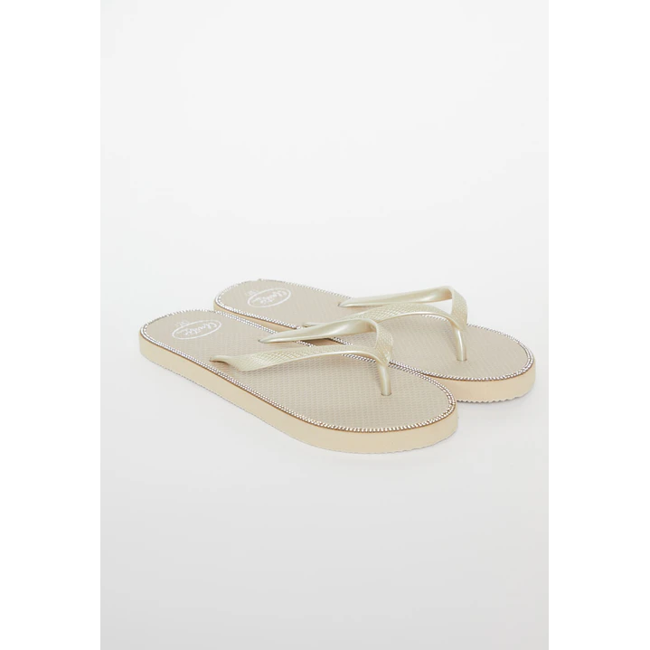 Hawaiana Brillos Mujer Beige 1