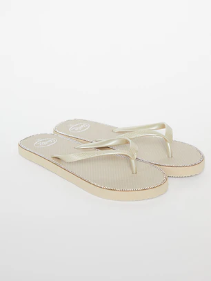Hawaiana Brillos Mujer Beige
