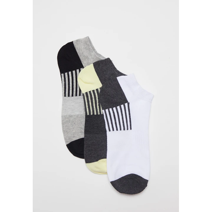 Calcetín Sport Tripack Hombre Gris 1