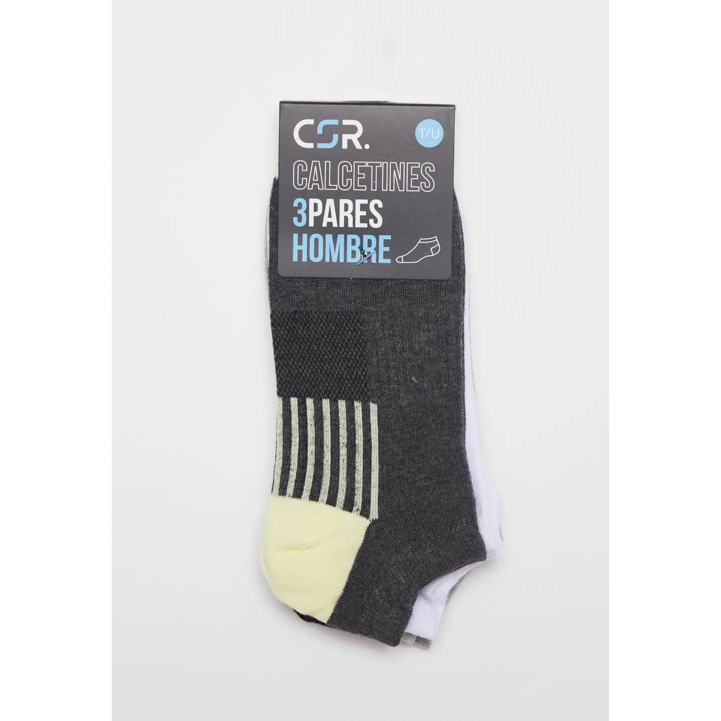 Calcetín Sport Tripack Hombre Gris 2