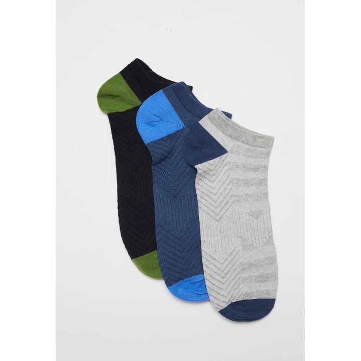 Calcetín Sport Tripack Hombre Azul 1