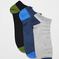 Calcetín Sport Tripack Hombre Azul - Miniatura 1