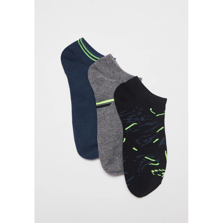 Calcetín Sport Tripack Hombre Negro 1