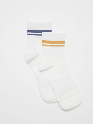 Calcetín Largo Bipack Hombre Blanco