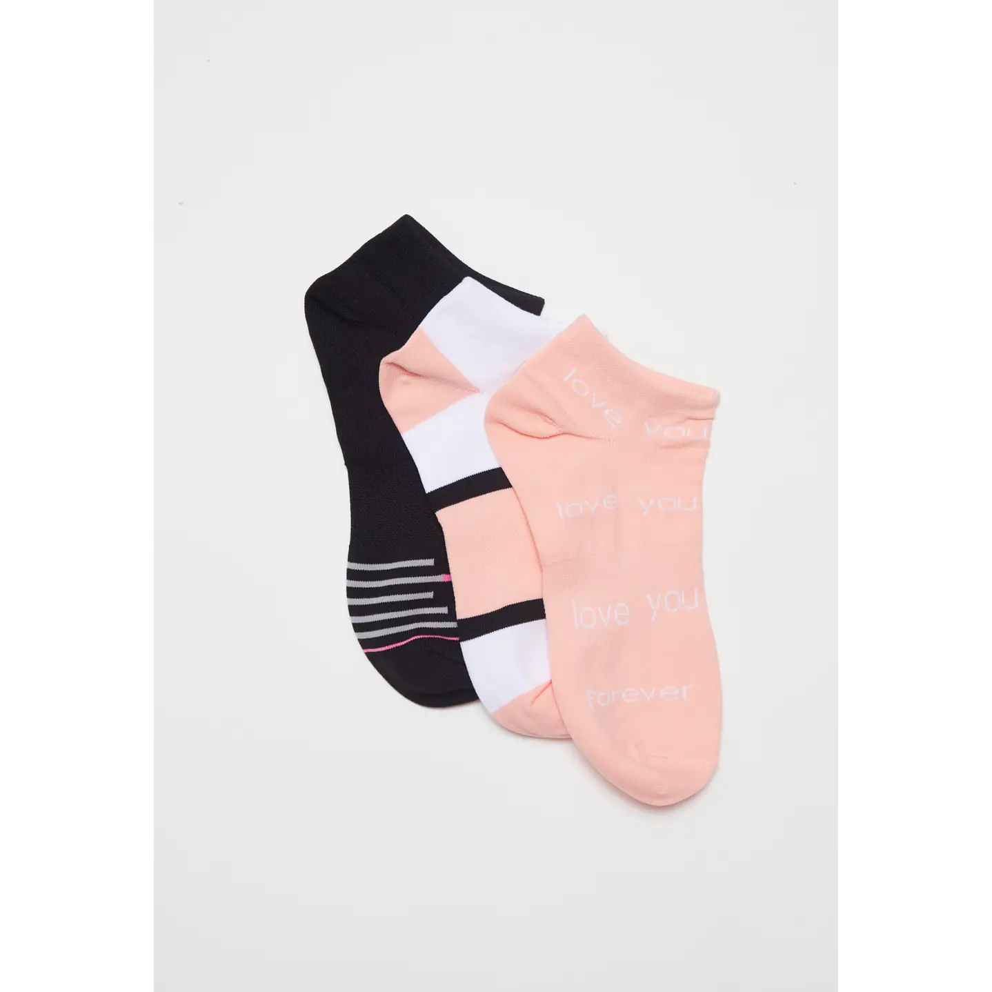 Calcetín Sport Tripack Mujer Rosado 1