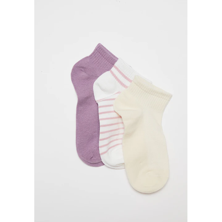 Calcetín Sport Tripack Mujer Crudo 1