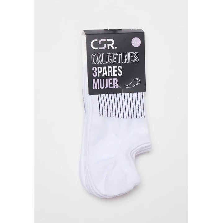 Calcetín Sport Tripack Mujer Blanco 2