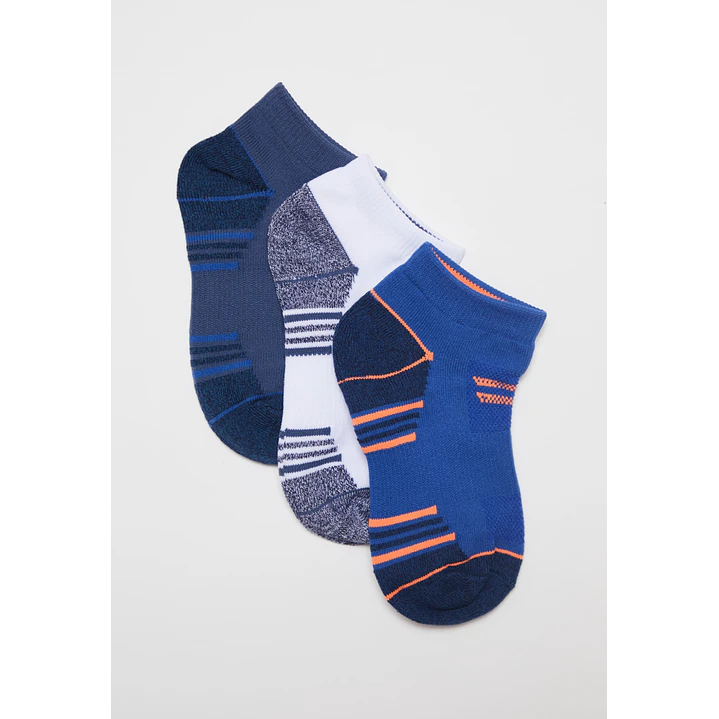 Calcetín Sport Tripack Niño Azul 1