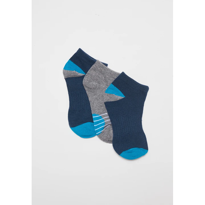 Calcetín Sport Tripack Niño Azul 1
