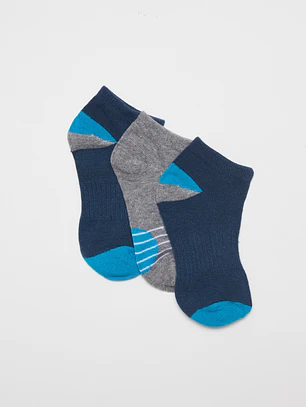Calcetín Sport Tripack Niño Azul