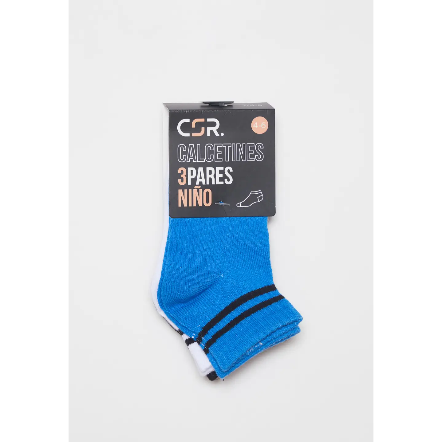 Calcetín Sport Tripack Niño Azul 2
