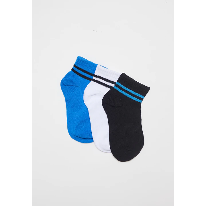Calcetín Sport Tripack Niño Azul 1