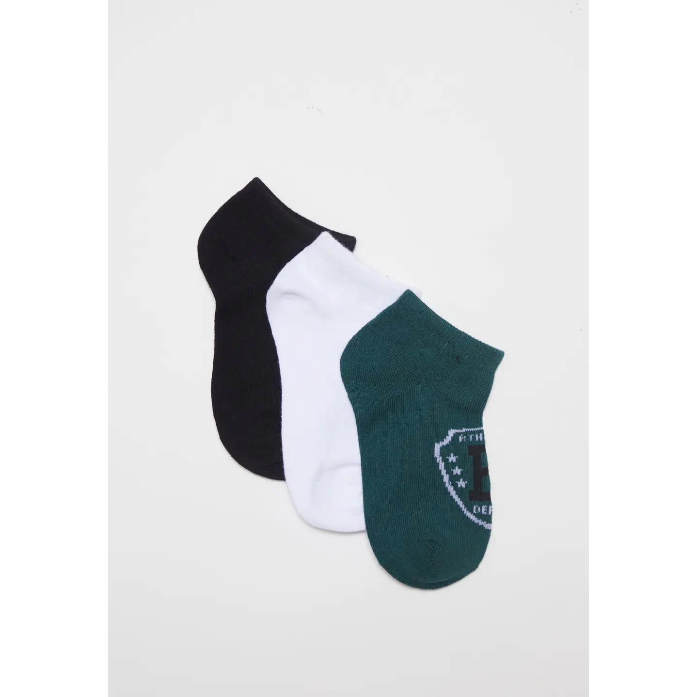 Calcetín Corto Tripack Niño Blanco 1