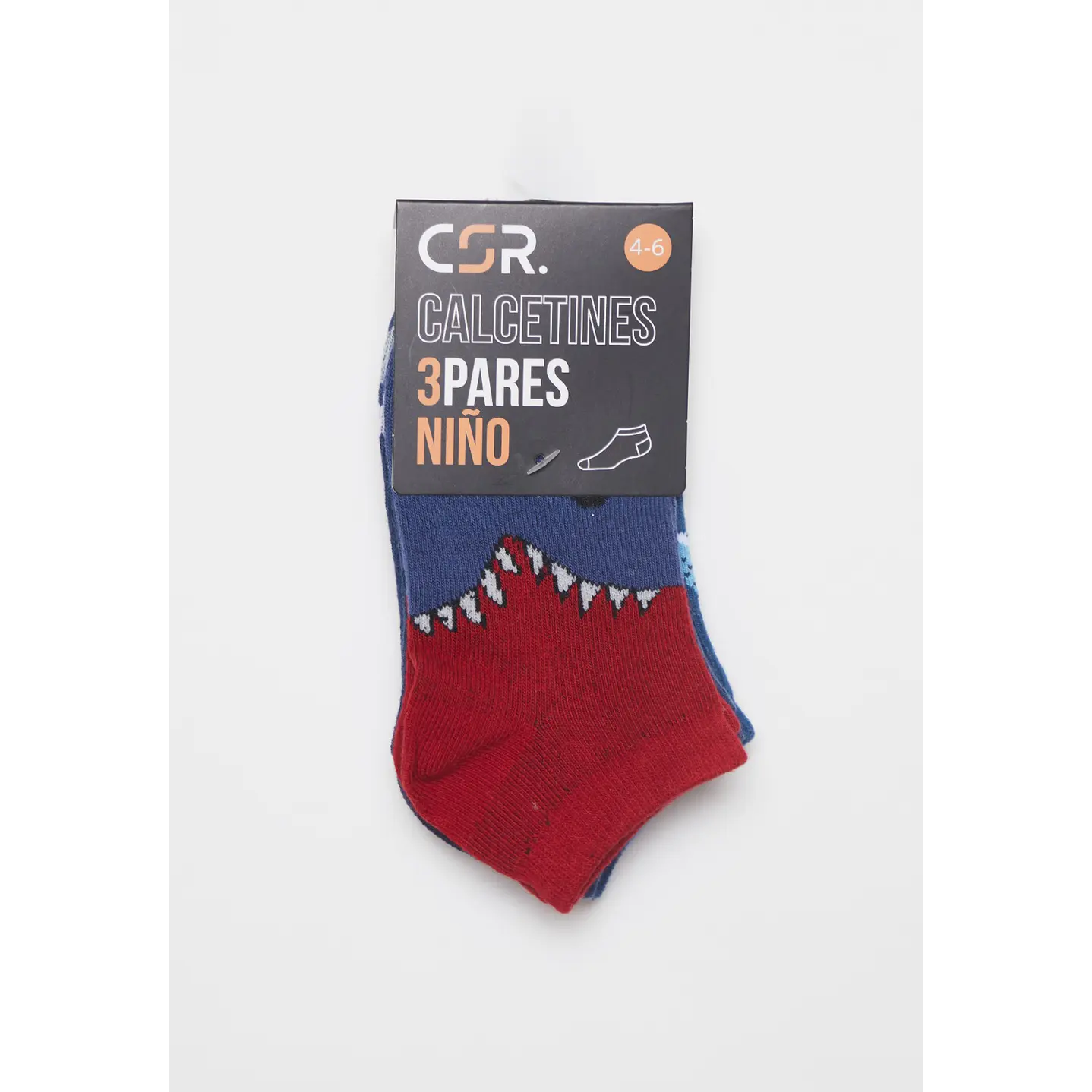 Calcetín Corto Tripack Niño Azul 2