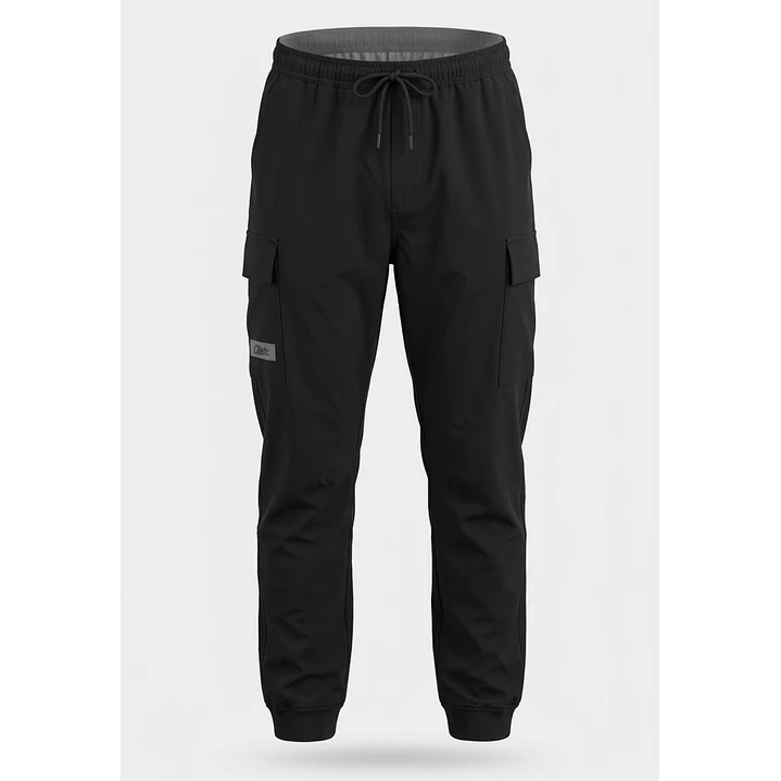 Pantalón Cargo Hombre Negro 5