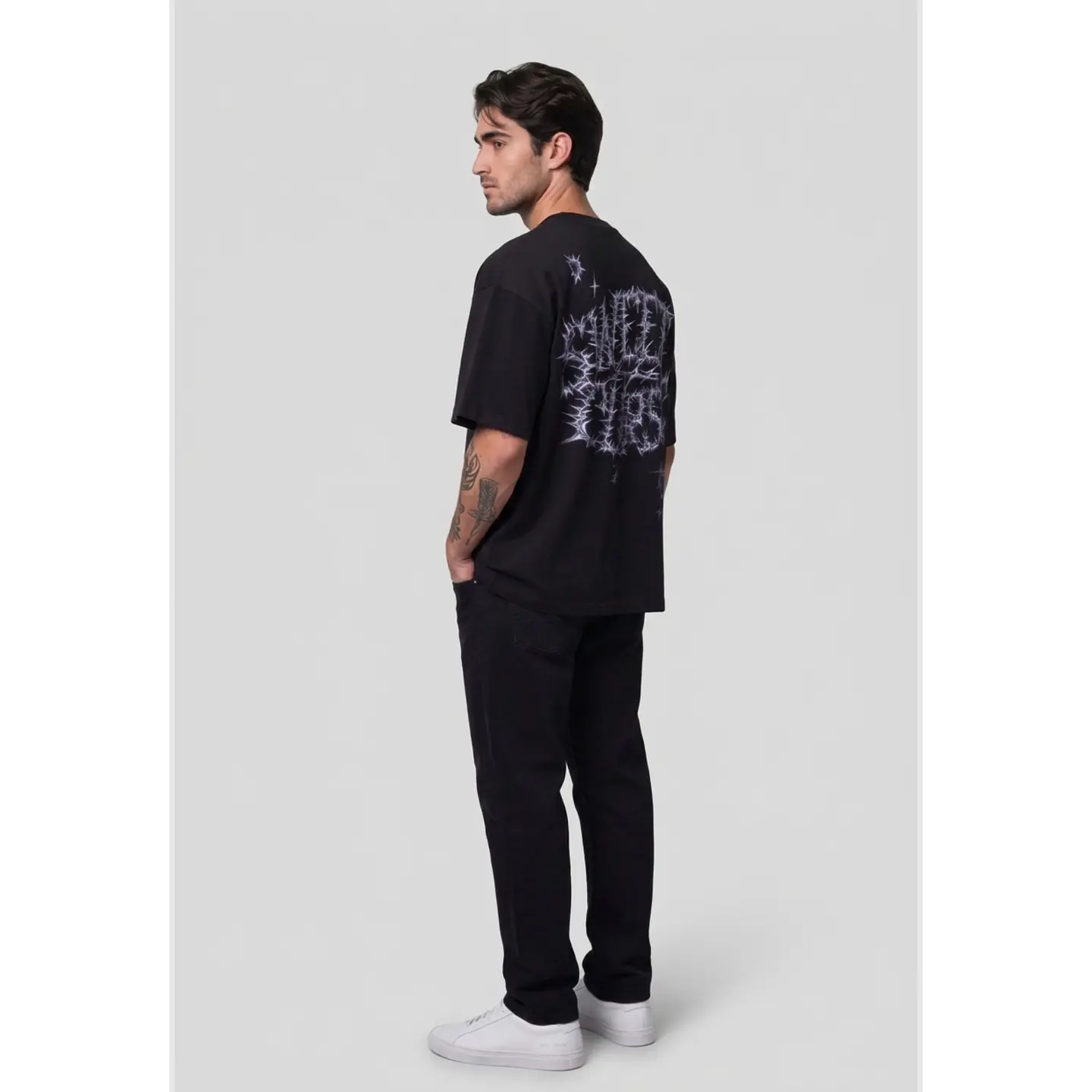 Polera Gothic Hombre Negro 3
