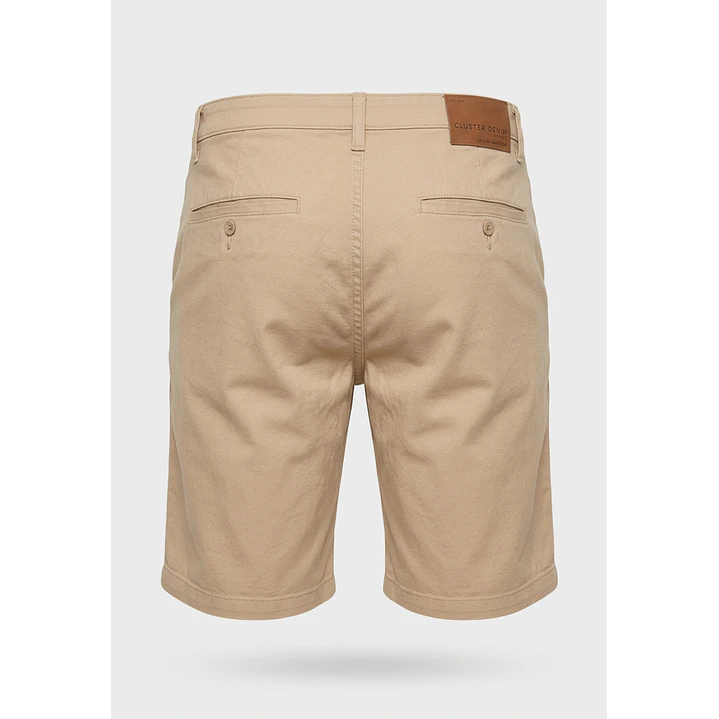 Bermuda Básico Hombre Beige 2
