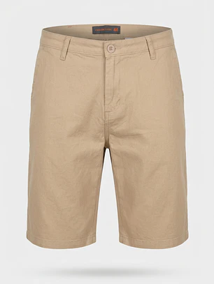 Bermuda Básico Hombre Beige