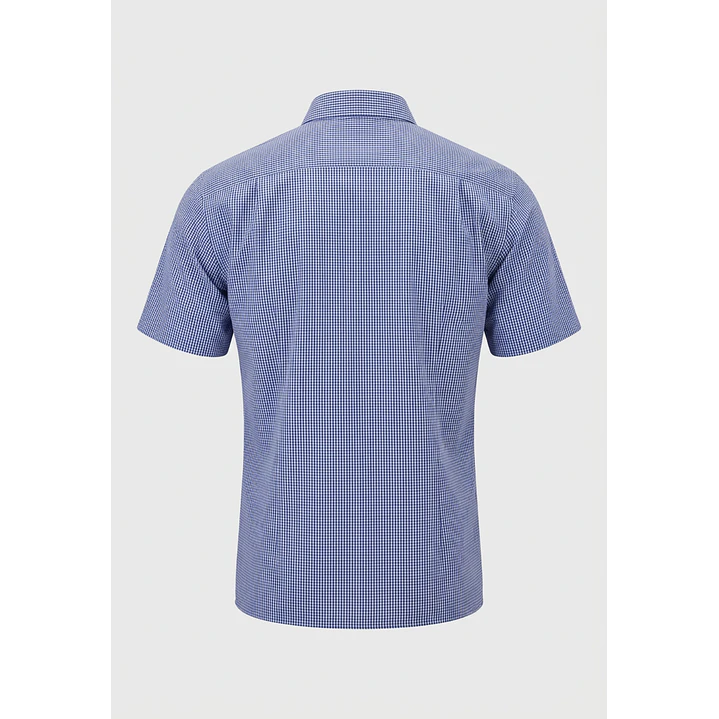Camisa Escocesa Hombre Azul 2