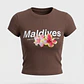 Polera Hibisco Lola Café - Miniatura 1