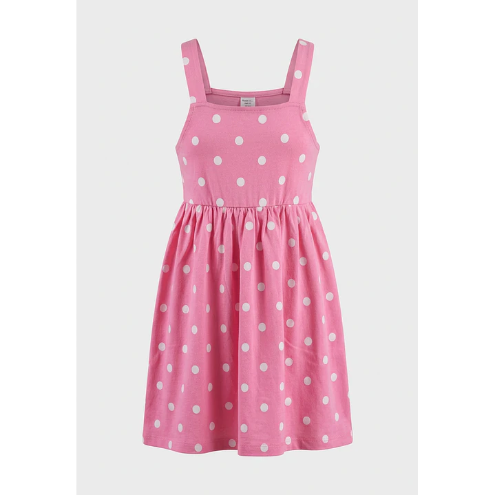 Vestido Botones Niña Lila 2