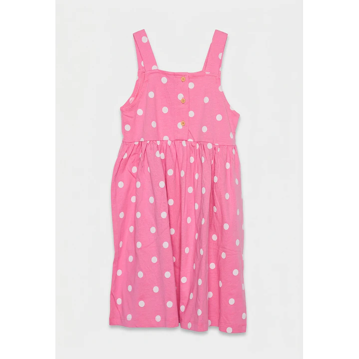 Vestido Botones Niña Lila 1