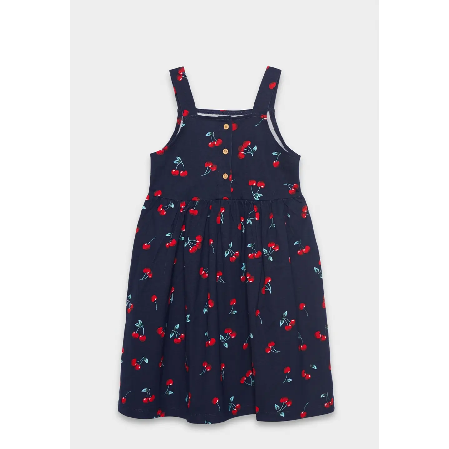 Vestido Botones Niña Azul 1
