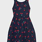 Vestido Botones Niña Azul - Miniatura 2