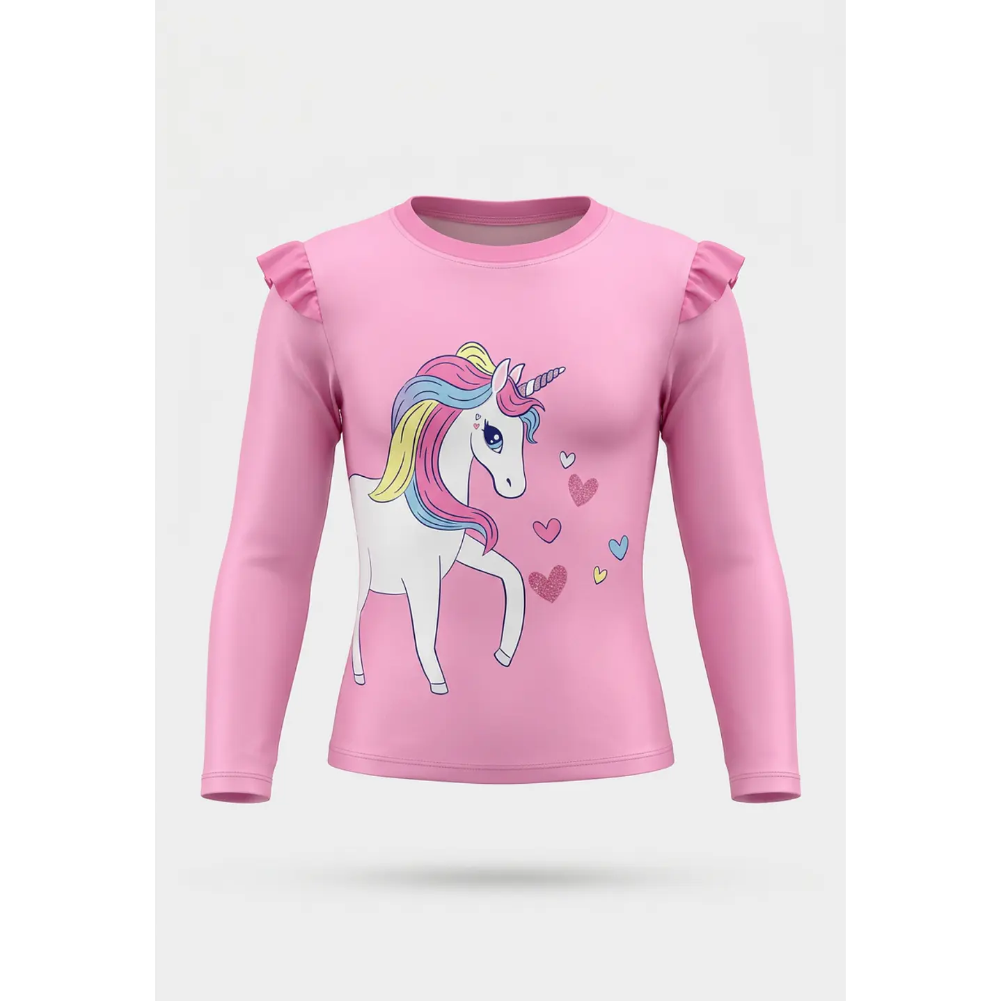 Traje Baño Bikini Unicornio Niña Rosado 1