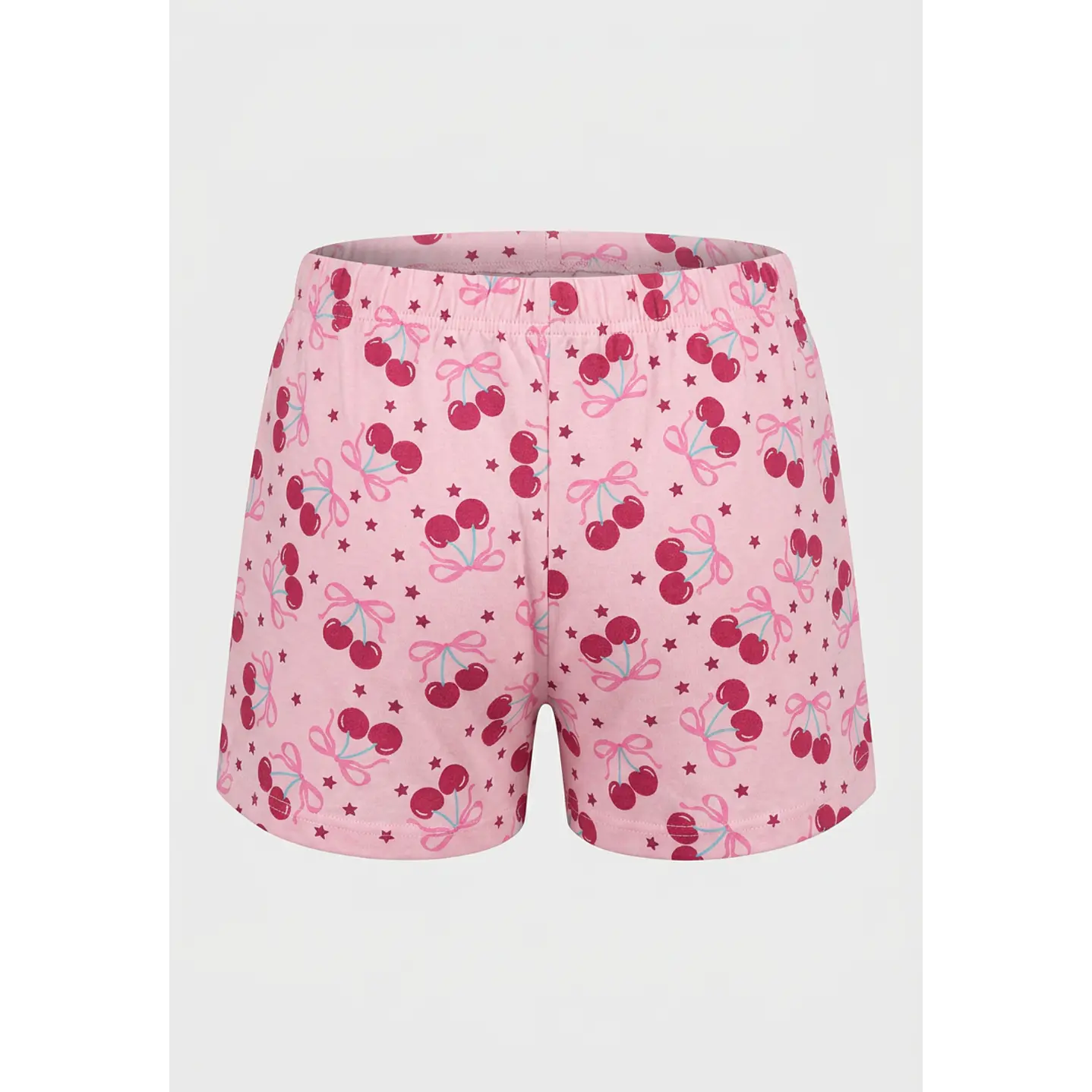 Pijama Corto Diseño Niña Rosado 4
