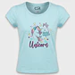 Pijama Corto Diseño Niña Celeste - Miniatura 1
