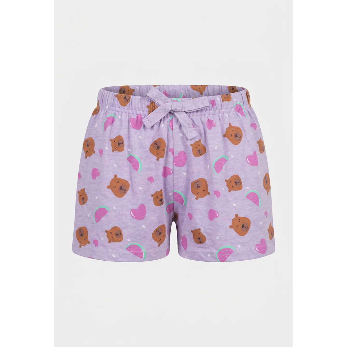 Pijama Corto Diseño Niña Morado 3