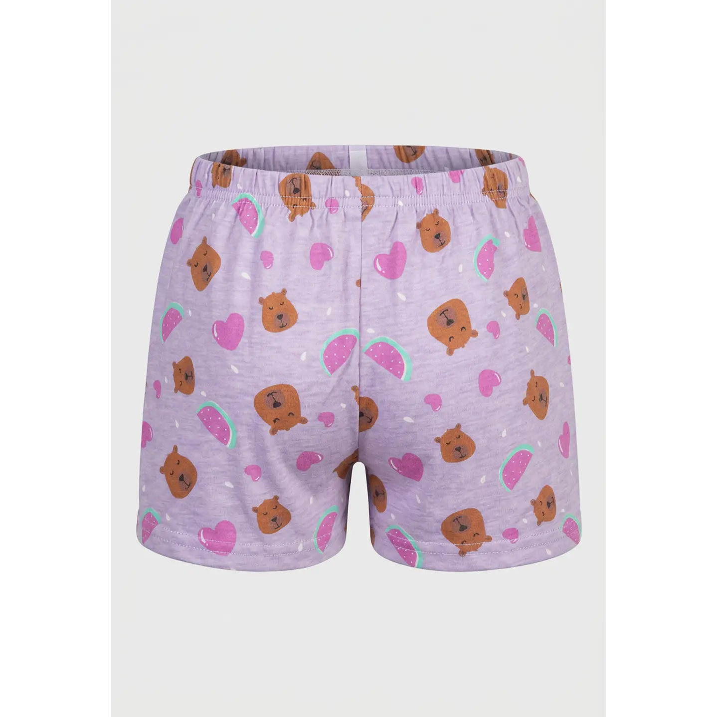 Pijama Corto Diseño Niña Morado 4