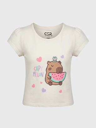 Pijama Corto Diseño Niña Morado