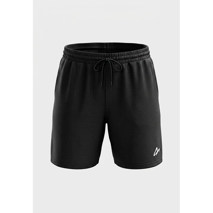 Bermuda Active Malla Hombre Negro 1