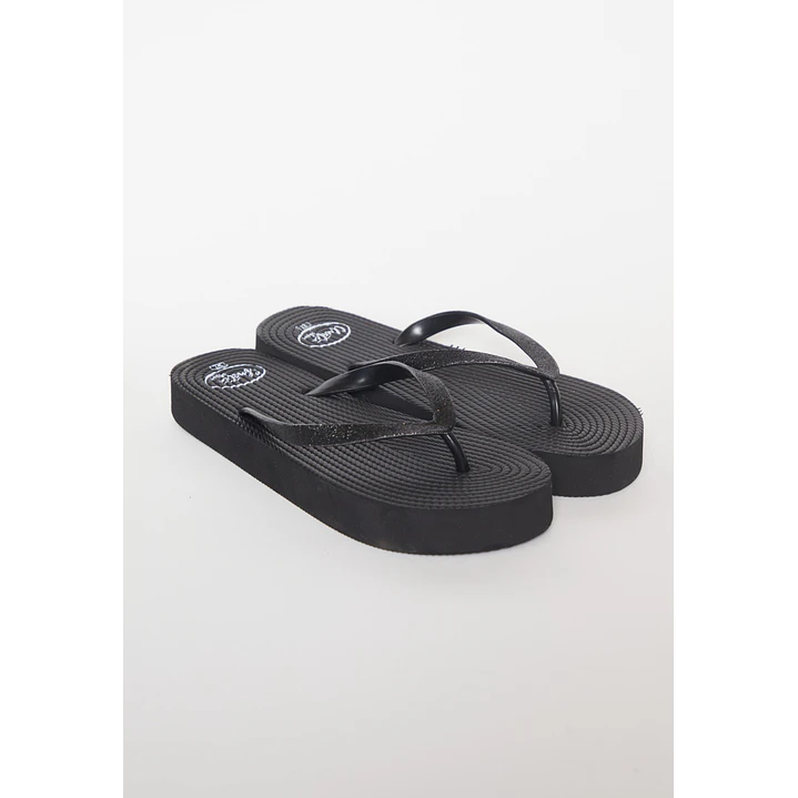 Hawaiana Glitter Mujer Negro 1