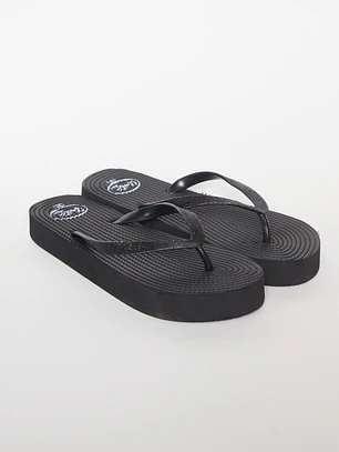 Hawaiana Glitter Mujer Negro