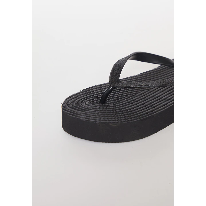Hawaiana Glitter Mujer Negro 3