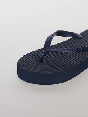 Hawaiana Glitter Mujer Azul