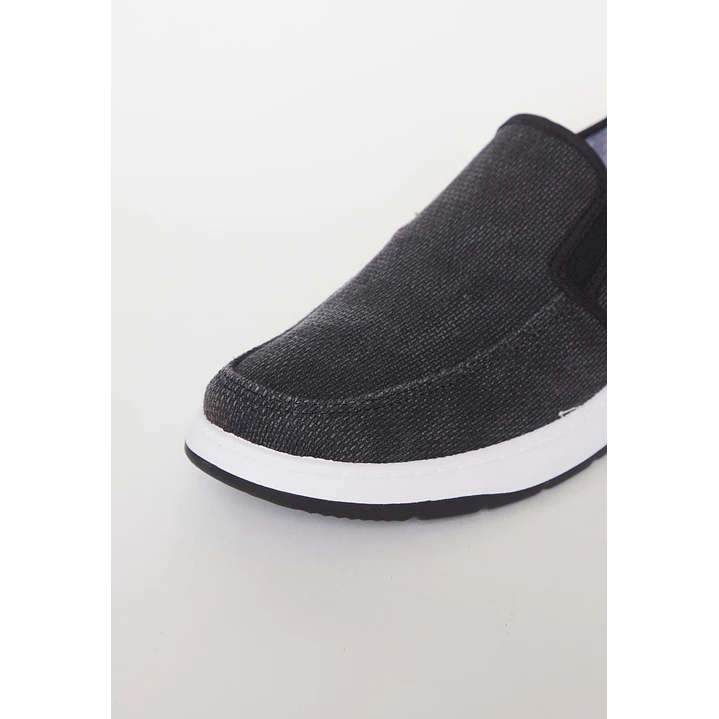 Zapatilla Lona Hombre Negro 3